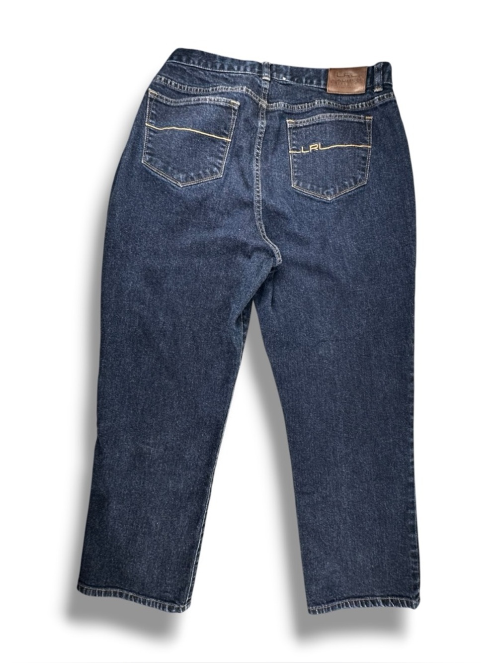 Lauren Ralph Lauren Classic Straight Leg Jeans 16W Dark Blue Denim EUC